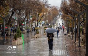 تداوم بارش‌های رگباری در استان زنجان