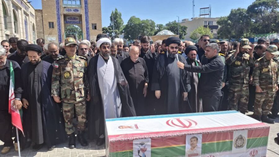 پیکر مطهر جانباز شهید در زنجان تشییع شد