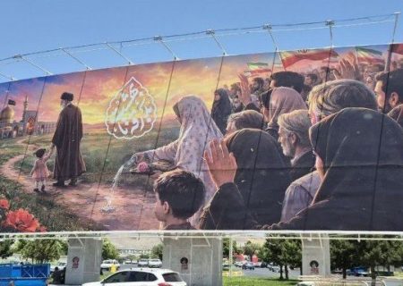 «بدرقه تا بهشت» بر بلندای میدان ولی‌عصر زنجان