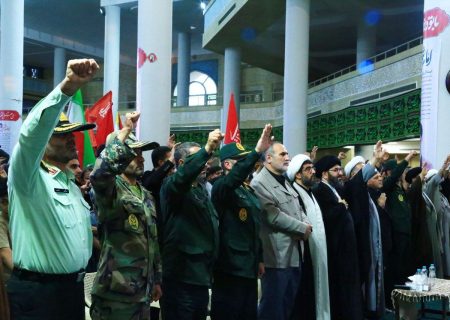 آیین گرامیداشت چهلمین روز تدفین رهبر شهید انقلاب در مصلای زنجان